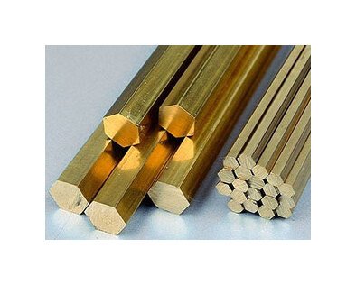 2 Inch Brass Hexagon Bar, 24 Inch Length - Image 1