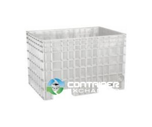 Rigid Swirlie Plastic Pallet Container - 42x29x28 in - Image 2
