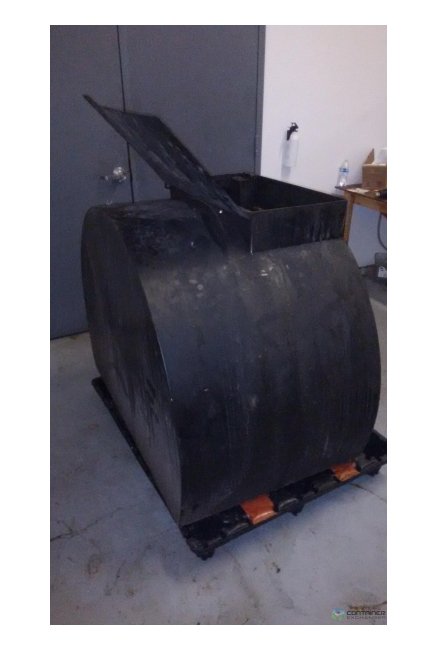 Secure 253 Gallon Theft-Proof Steel Bin - 53x32x42in - Image 2