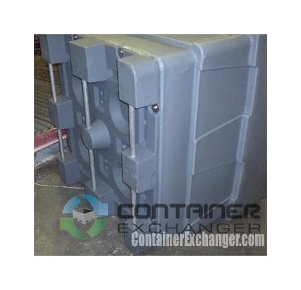 Heavy Duty Plastic Pallet Container - 44x48x56 inches - Image 3