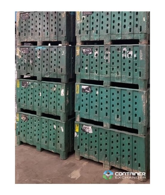 45x32x24 Rigid Bulk Plastic Pallet Container - Image 3
