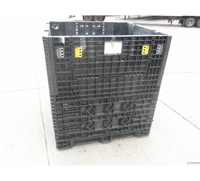 Collapsible Plastic Pallet Container with Drop Doors - 45x48x50 inches - Image 3