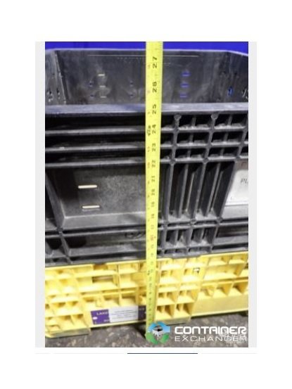 Collapsible Plastic Pallet Container - 30x32x25 in - Image 1