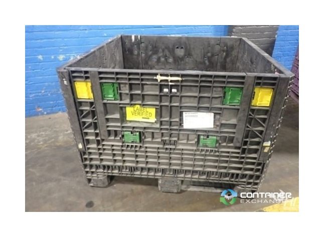 Collapsible 45x48x34 Pallet Container with 2 Drop Doors - Image 2