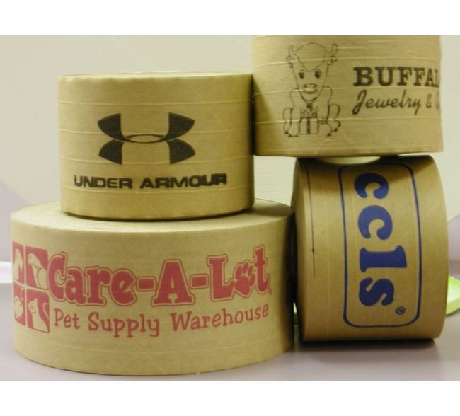 Keen Seal 35# Kraft Paper Tape, 1-1/2 Inch x 1000 ft, Pack of 10 Rolls - Image 1