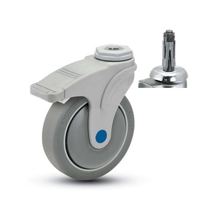 Next Generation Antimicrobial Rubber Caster Set - Image 1