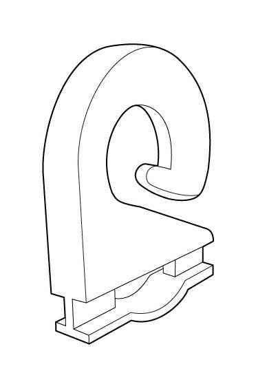 White Nylon Banner Hanger Clip with Hook - Image 2