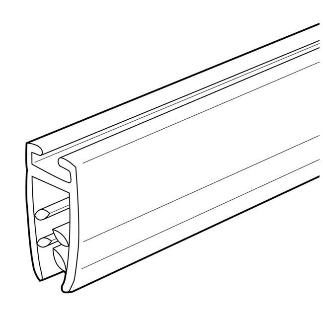 Atlas Gripper Banner Hanger - 36" Length, 0.015"-0.080" Grip, Clear PVC - Image 2