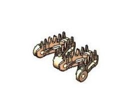 6mm High Friction Santoprene 2-Link Chain - Image 1