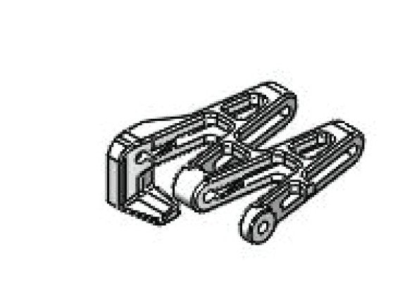SpanTech® 50mm Left Hand SuperTight Link Chain - Plain White/Blue - Image 1