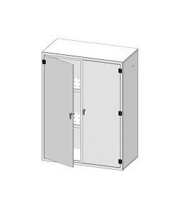 Chemical and Acid Storage Cabinet - Polypropylene, 48" x 24" x 36" - Image 1