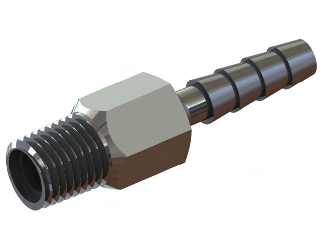 Brass Thread x Barb Check Valve - CPP Series - Image 1