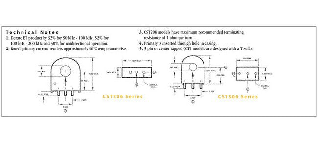 High-Frequency Current Sense Transformers - CST206/CST306 Series - Image 3