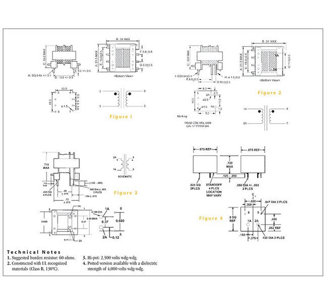 Low Frequency Current Sense Transformers - CSE Series - Image 3