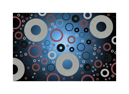 Fiber Washer 1.770 to 8.015 Inch OD - Red, 2.25" OD, Pack of 50 - Image 1