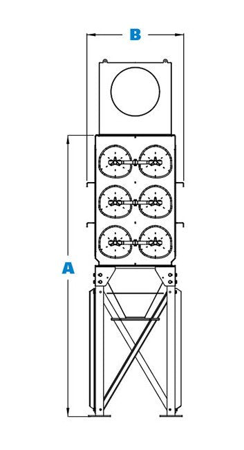 Donaldson® Torit® Downflo® Evolution 12 Filters Dust Collector, 140in - Image 2