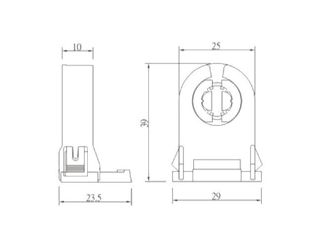Energy Star T8 and T12 Fluorescent Lampholders - Image 2