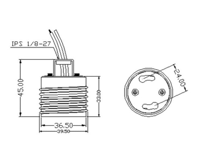 Energy Star GU24 Compact Fluorescent Socket - Energy Efficient Lampholder - Image 2