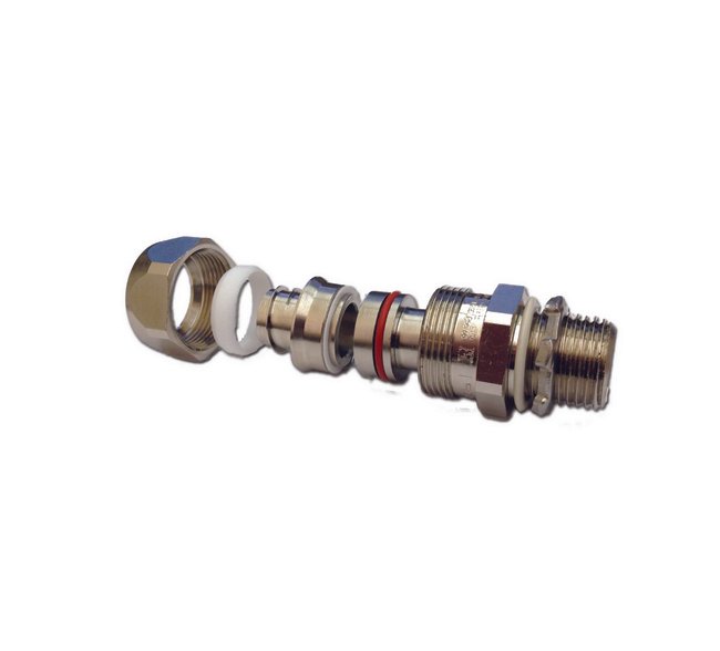 1-1/4" Straight ATEX BXA AISI-316 Fitting - Stainless Steel Conduit Accessory - Image 1