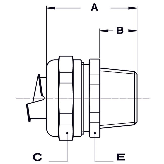 NPT Nickel Plated Brass Compact Fitting 1-1/4in - Image 2