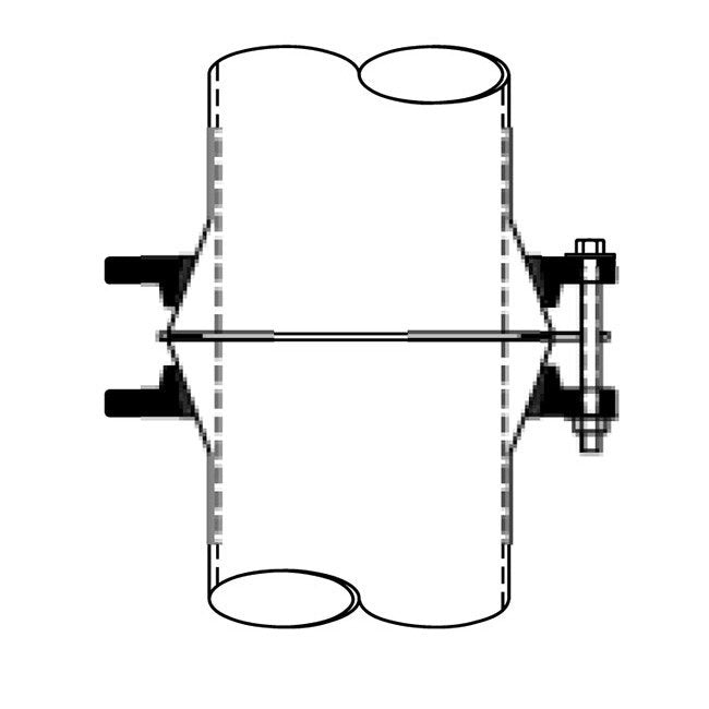 2-Inch Cast Iron Style 2 Conical Flange Coupling Set - Image 1