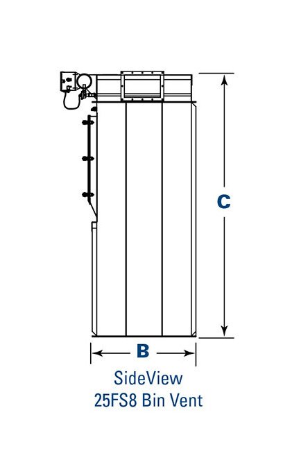 Donaldson Torit FS Pulse Jet Bin Ventilator - 999 to 2331 CFM Nominal Airflow - Image 3