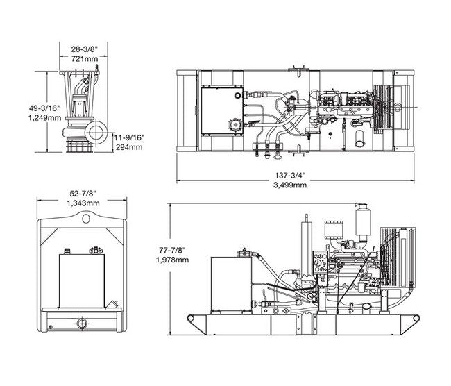 Hydraulic Submersible Centrifugal Pump - Godwin HS Series Heidra 200 - Image 2