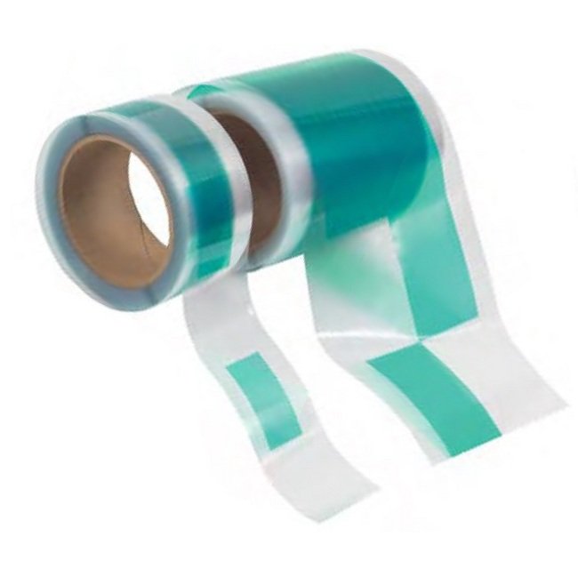 Green Poly Rectangle Tape 1.000" x 0.750" - Pack of 1000 - Image 1