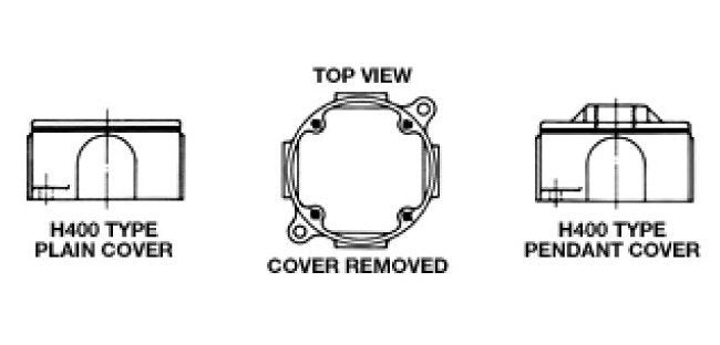 H300 Type Round Outlet Box - Cast Iron Galvanized Construction - Image 1