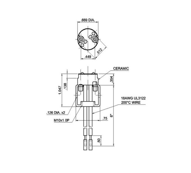 Halogen Bi-Pin Round Lampholders Set for G4, GX5.3, GX6.35 Bulbs - Image 2