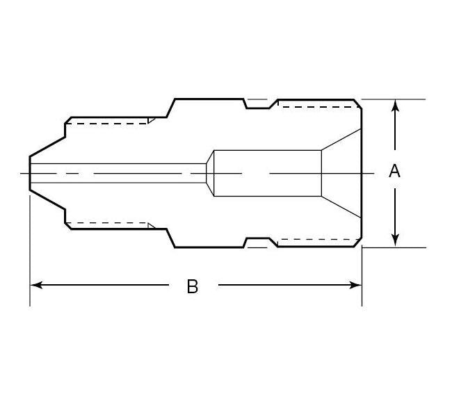 Duolok C-276 Alloy Tube Fitting Cap, 3/8 in - Image 2