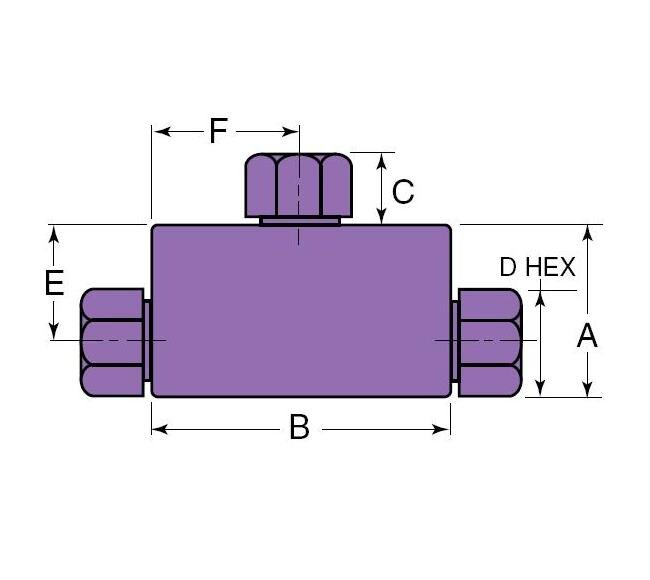 Petersen® 938-96 Series 6 Inch Deflection Gauge with Aluminum Fins - Image 1