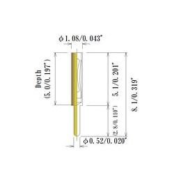 JCC 0.40mm Diameter Louver Type Socket Pin - Image 2