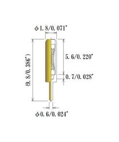 JCC High Current Louver Type Socket Pin - 0.76-0.94 mm - Image 2