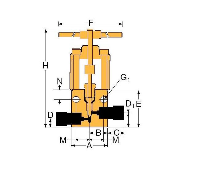 146-9 Series Medium Pressure Test Plug with By-Pass - Image 2