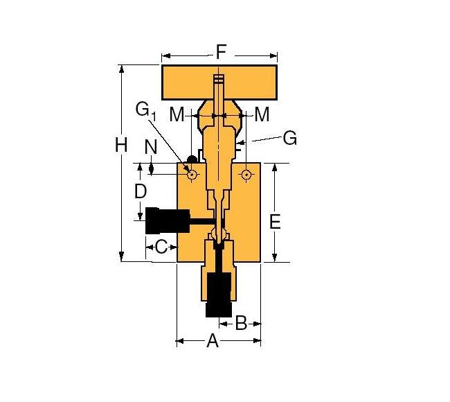 146-9 Series Bolt Type Test Plug with By-Pass - Medium Pressure - Image 2