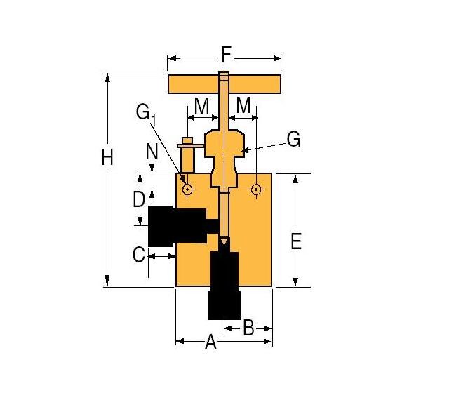 Petersen® 146-9 Series Bolt Type Medium Pressure Test Plug with By-Pass - Image 2