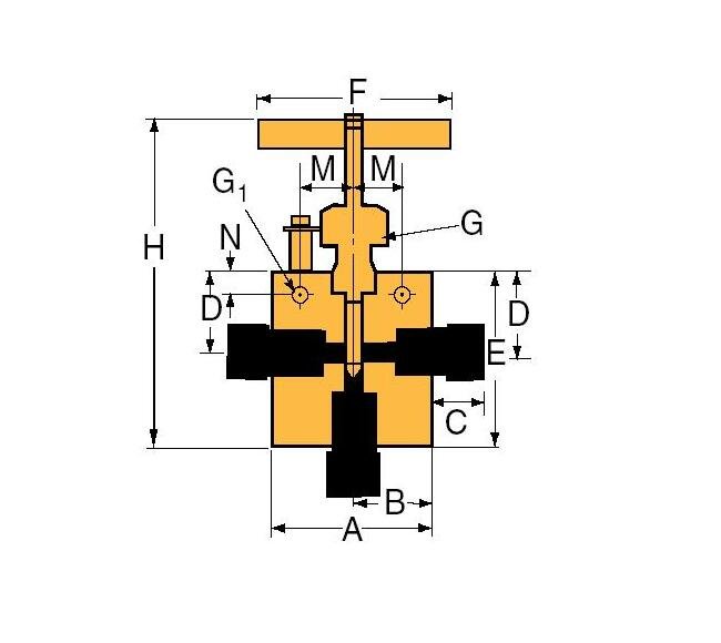 146-9 Series Medium Pressure Test Plug with By-Pass - Image 2