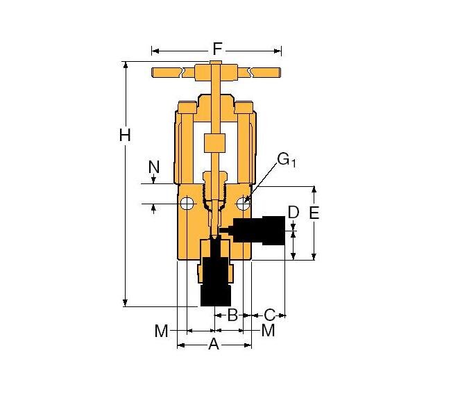 Bolt Type Medium Pressure Test Plug with By-Pass - 146-9 Series - Image 2