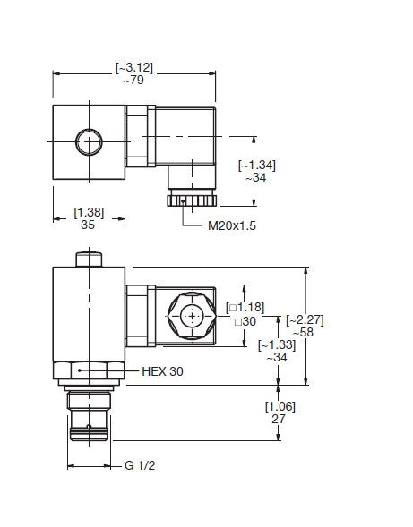 Hydraulic Differential Pressure Clogging Indicator VD8LE.1/V - Image 2