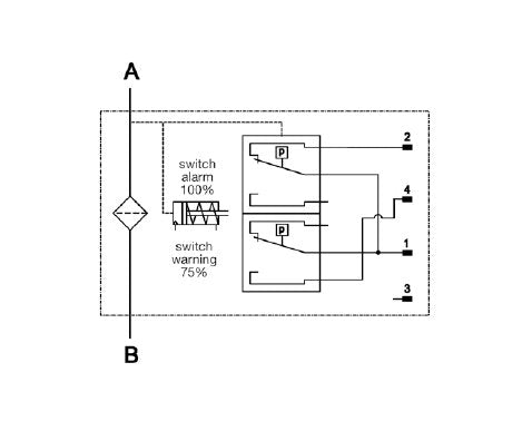 HYDAC VMF-VR Low Pressure Visual & Electrical Switch - Image 3