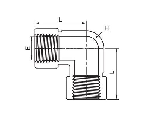 IFE Series 3/8 Inch Female Elbow - NPT Threads - Image 2