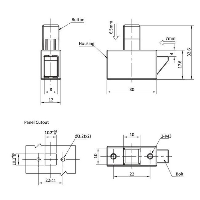 Industrial Slam to Close Pushbutton Latches - Image 2