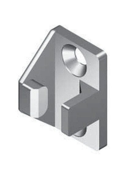 Black Powder Coated Rod Catch with Polyamide Clamping Pin - Image 1