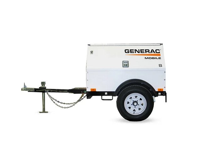 Generac 8.1 kW Industrial Mobile Generator - Kubota Diesel Engine - Image 1
