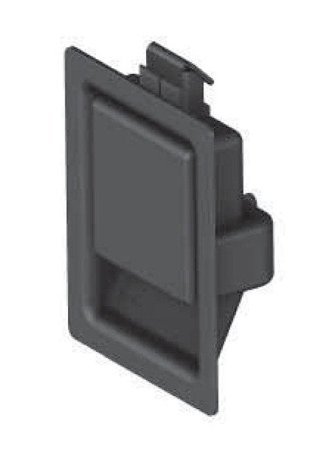Heavy-Duty Push to Close Paddle Latch - Mild Steel, Black Powder Coated - Image 1