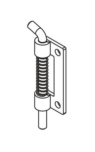 Right Door Spring Loaded Concealed Hinge with Screw-On Version - Image 3