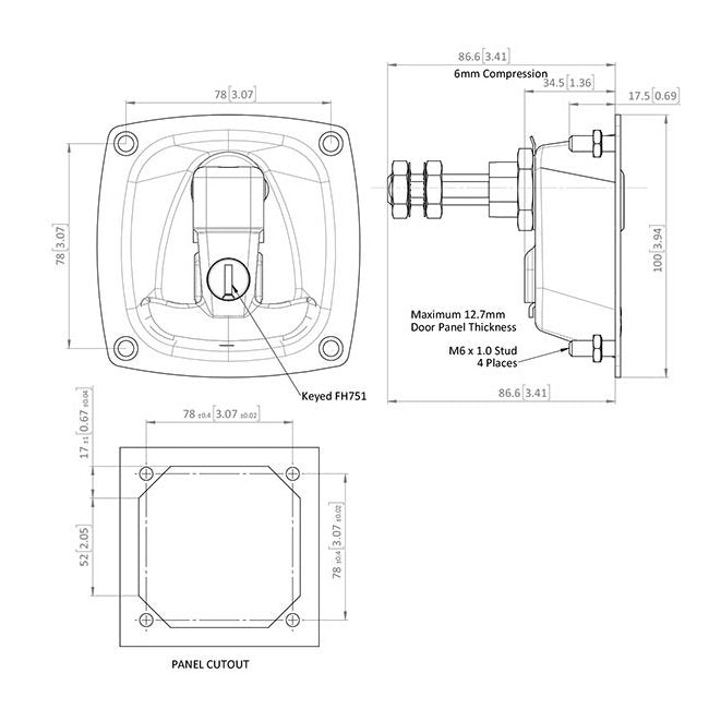 Heavy-Duty T-Handle Compression Latches - Image 2