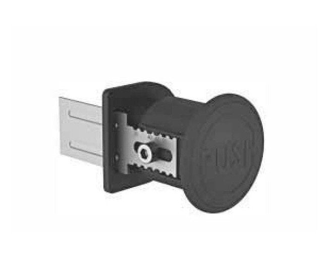 Black Powder Coated Keyed Differently Compact Slam Latch - Die-Cast Aluminum - Image 3