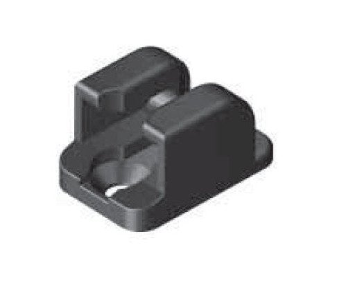 Die-Cast Zinc Rod Catch with Black Powder Coating - Image 1